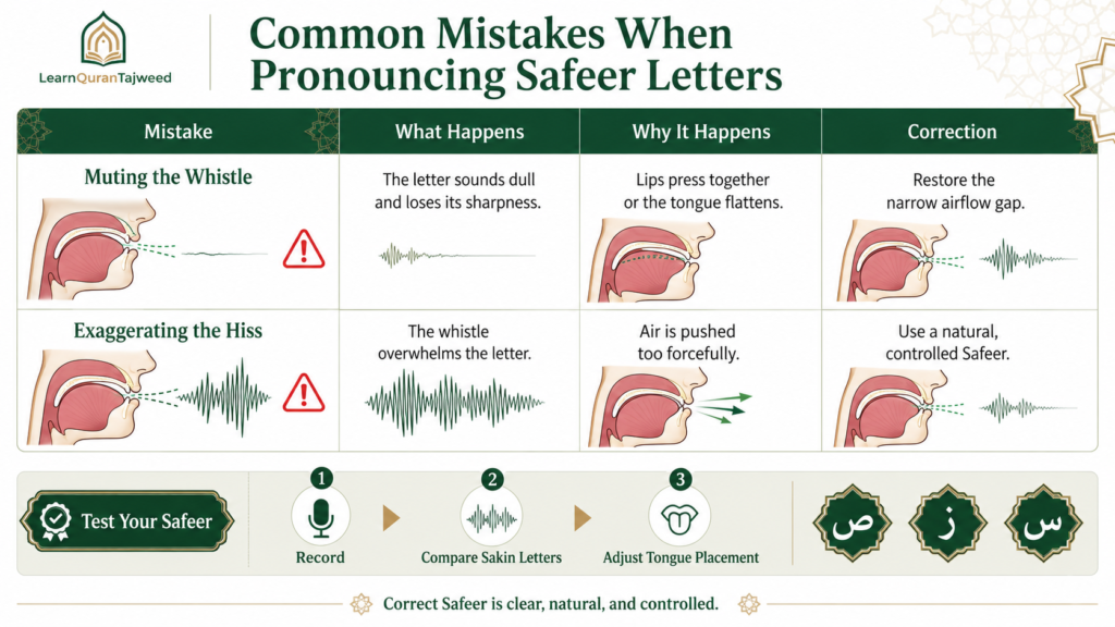 Safeer In Tajweed - The Whistling Sound Explained 2 Safeer In Tajweed