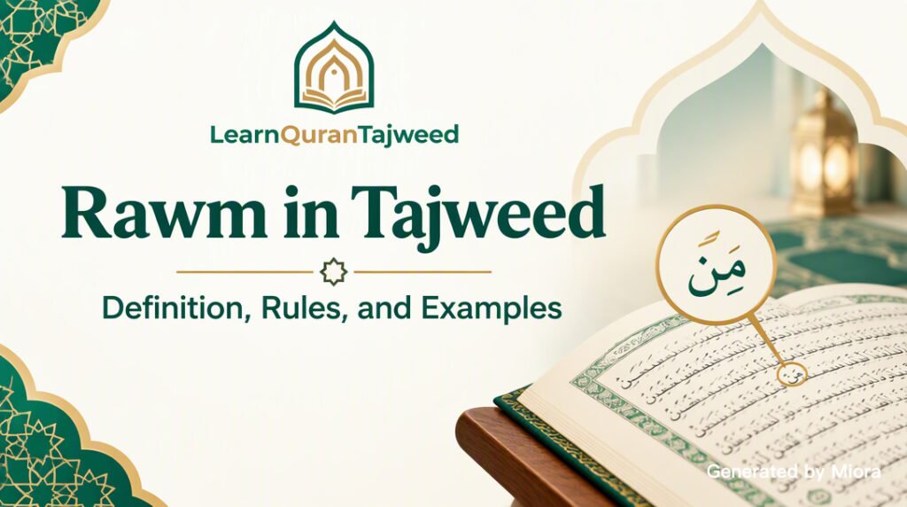 Rawm In Tajweed – Definition, Rules And Examples