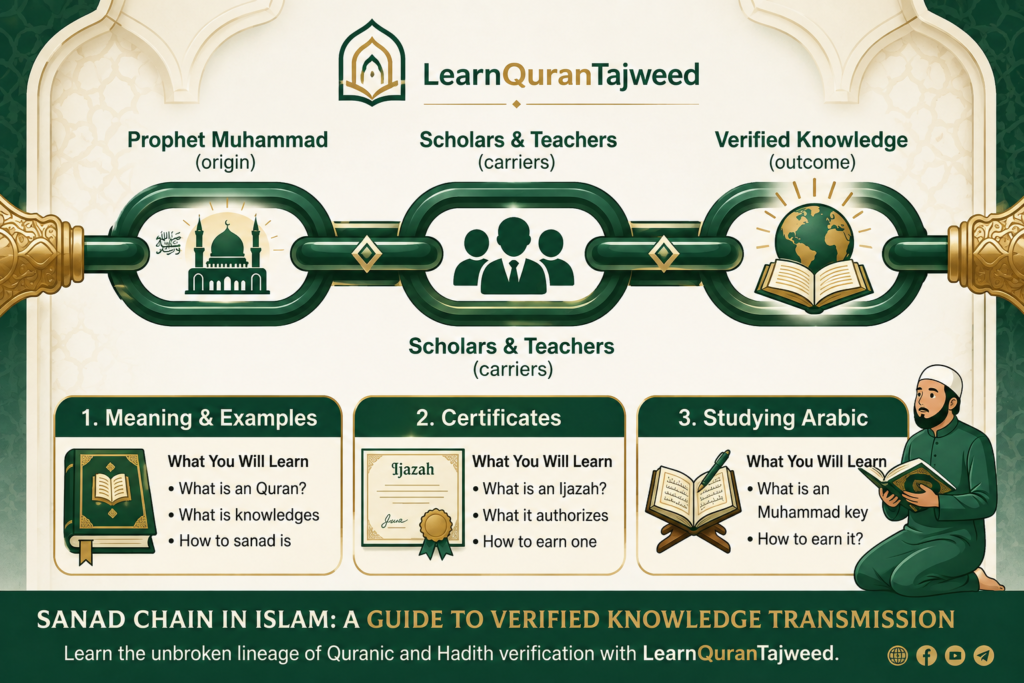 Sanad Chain In Islam – A Simple Guide To Its Meaning, Examples, And Certificates