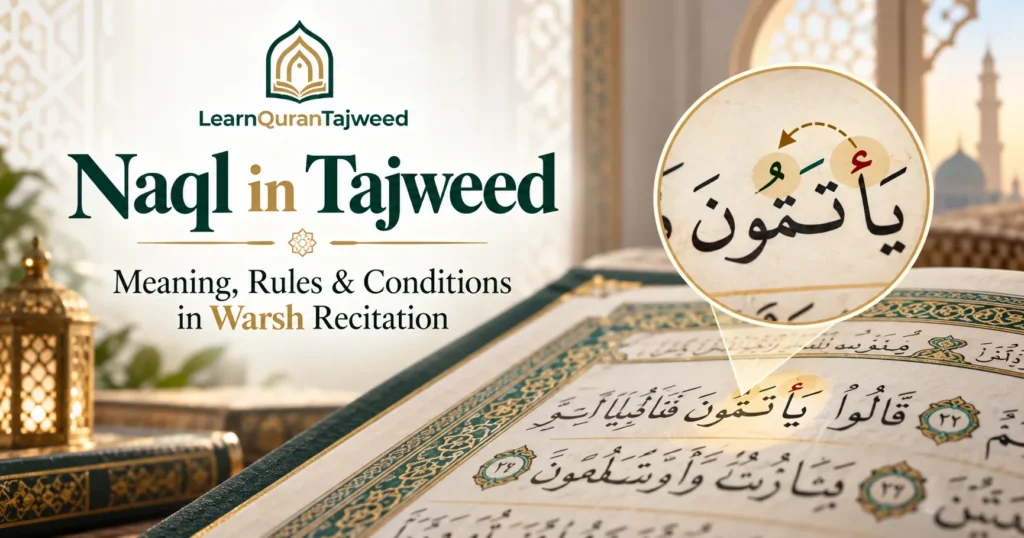 Naql in Tajweed – Meaning, Rules, Conditions in Warsh Recitation